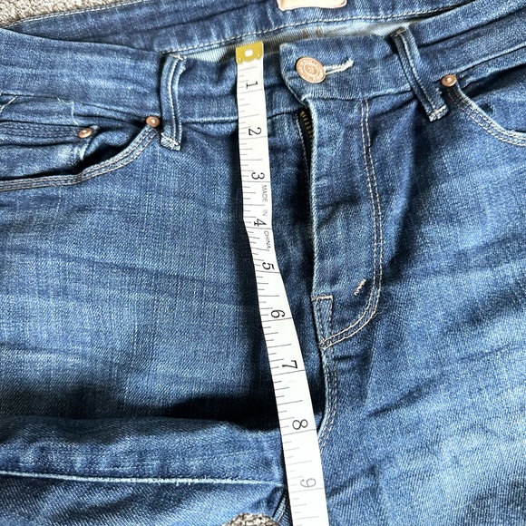 MOTHER Womens Jeans 28 The Looker Dark Blue Denim Clean Sweep Wash - Picture 9 of 11